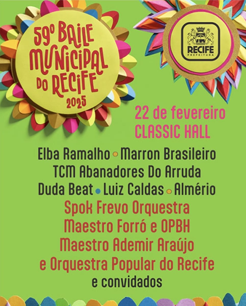 BAILE MUNICIPAL DE RECIFE SABADO, 22FEV2025