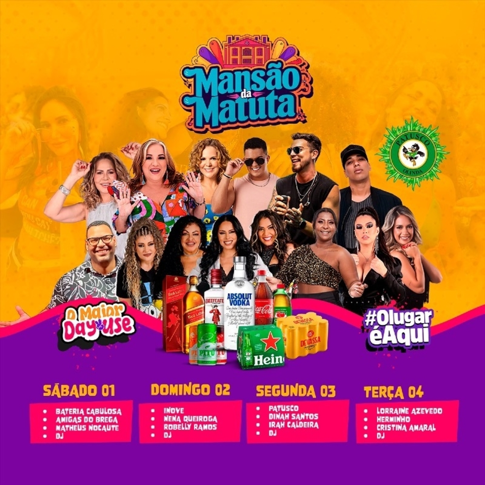 MANSÃO DA MATUTA - PROGRAMAÇÃO